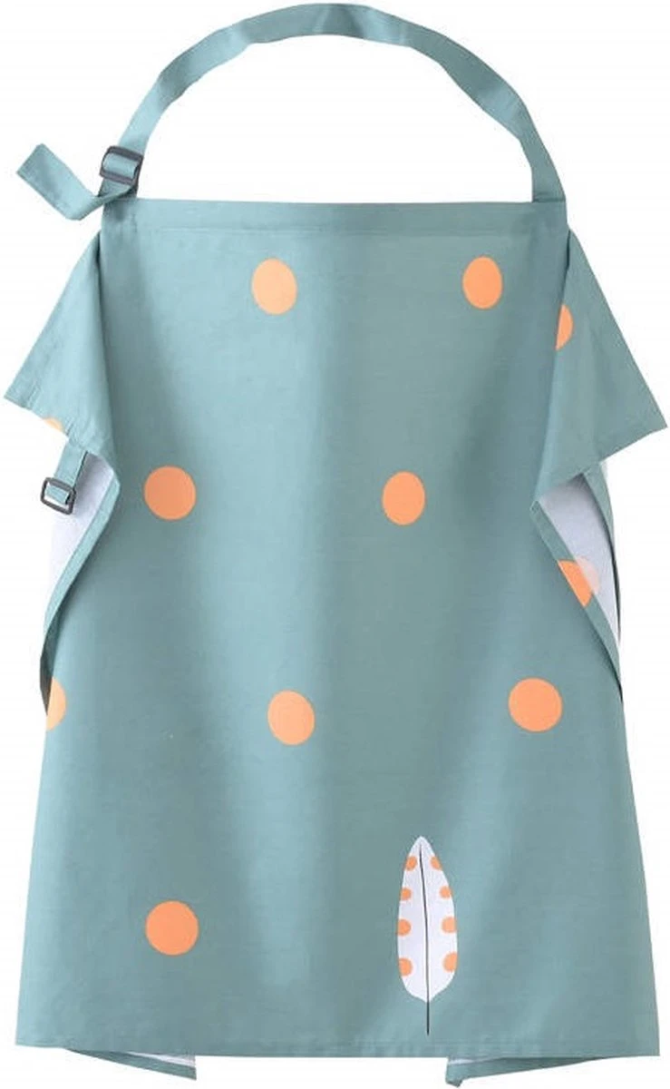 Merkloos Borstvoedingsdoek - Voedingsdoek - Afschermdoek - Veer Stippen - Groen 1 Merkloos Borstvoedingsdoek - Voedingsdoek - Afschermdoek - Veer Stippen - Groen