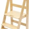Juliard.Club - Opvouwbare Leertoren - Leertoren Keukenhulp - Leertoren Montessori - Opstapje - Kindertrap Opklapbaar - Leertoren Peuters - Leer Toren Kleur -vernis