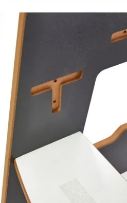 Minera ® - Antraciet Learning Tower - Keukentoren - Keukenhulp - Leertoren Montessori - Opstapje - Antislip Opstapje - Kindertrap - Leertoren Peuters - Leer Toren - Learning Tower - 0-6 Jaar -Pasgeborenen En Jonge Kinderen 750x1200 1