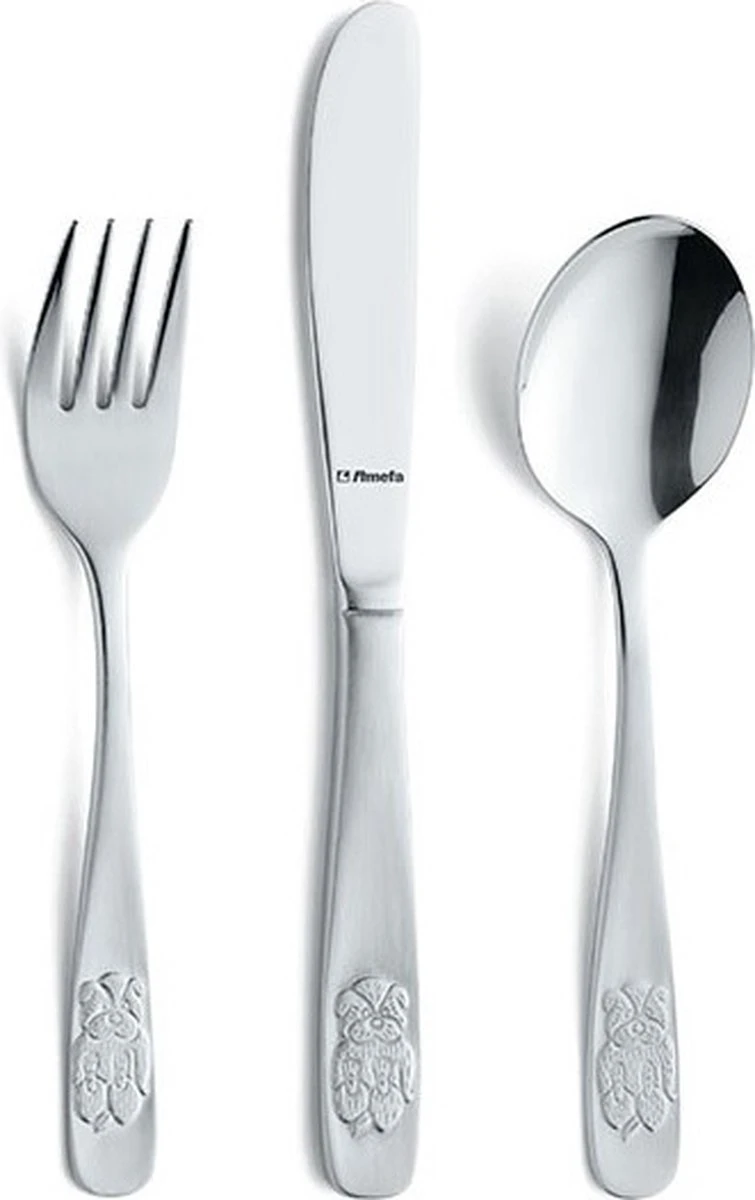 Amefa Kinderbestek Bear 3-Delig 7 Amefa Kinderbestek Bear 3-Delig - Afbeelding 7