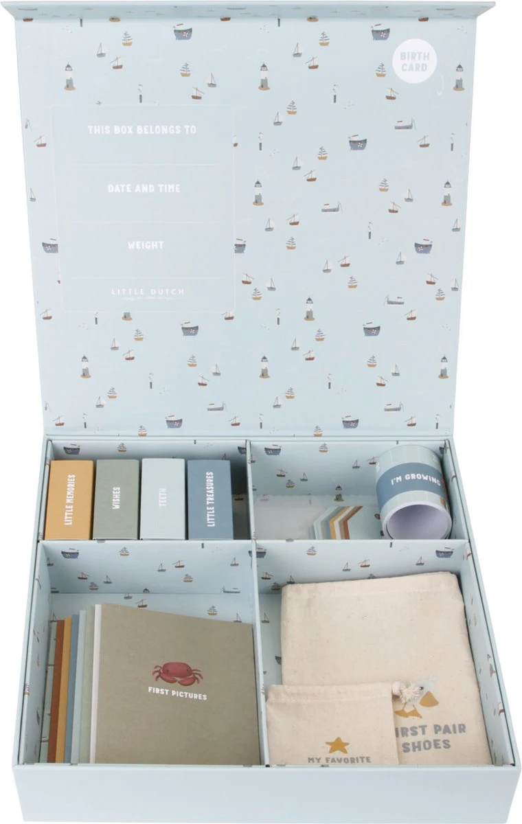 Little Dutch Memorybox - Herinneringendoos - Sailors Bay - FSC 3 Little Dutch Memorybox - Herinneringendoos - Sailors Bay - FSC - Afbeelding 3