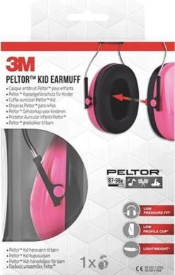 Peltor Kid - Gehoorbescherming Voor Kinderen - SNR 27 DB - Neon Groen -Pasgeborenen En Jonge Kinderen 763x1200