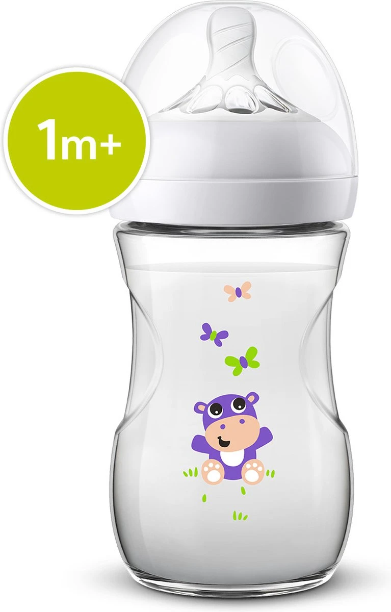 Philips Avent Natural Babyfles - SCF070/22 Babyfles (1m+) Voor Langzame Toevoer - 1x 14 Philips Avent Natural Babyfles - SCF070/22 Babyfles (1m+) Voor Langzame Toevoer - 1x - Afbeelding 14