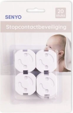 SENYO Nederlandse Stopcontact Beveiliging - 20 Stuks - Zelfklevende Type Stopcontact Beveiliging - Stopcontactbeschermer -Pasgeborenen En Jonge Kinderen 776x1200 3