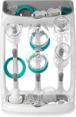 OXO Tot Flessendroogrek Baby - Compact Flessenrek - Flessenrek Baby - Afdruiprek Babyfles - Droogrek Flessen Baby -Grey -Pasgeborenen En Jonge Kinderen 782x1200