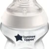 Tommee Tippee Closer To Nature - Zuigfles - Tepelspeen Met Langzame Uitstroomsnelheid En Anti-koliek Ventiel - 150 Ml -1 Stuk - Doorzichtig