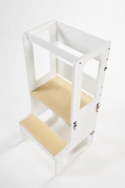 Leertoren / Keukenhulp / Opstapje Montessori - Omvormbaar In Tafel - Wit/berk -Pasgeborenen En Jonge Kinderen 800x1200 104