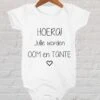 Hospitrix Baby Rompertje Met Tekst HOERA! Jullie Worden Oom En Tante | Korte Mouw | Cadeau Voor Zwangerschap | Bekendmaking | Aankondiging | Aanstaande Moeder | Moederdag