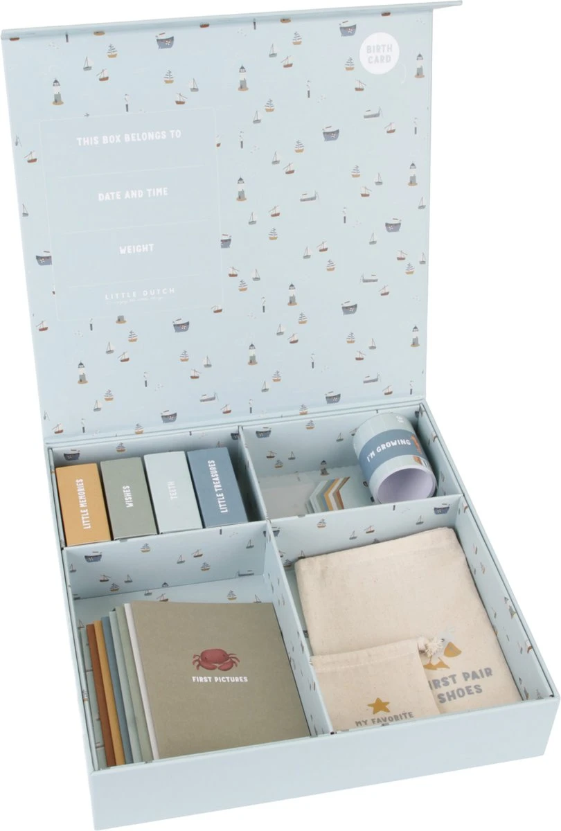 Little Dutch Memorybox - Herinneringendoos - Sailors Bay - FSC 2 Little Dutch Memorybox - Herinneringendoos - Sailors Bay - FSC - Afbeelding 2