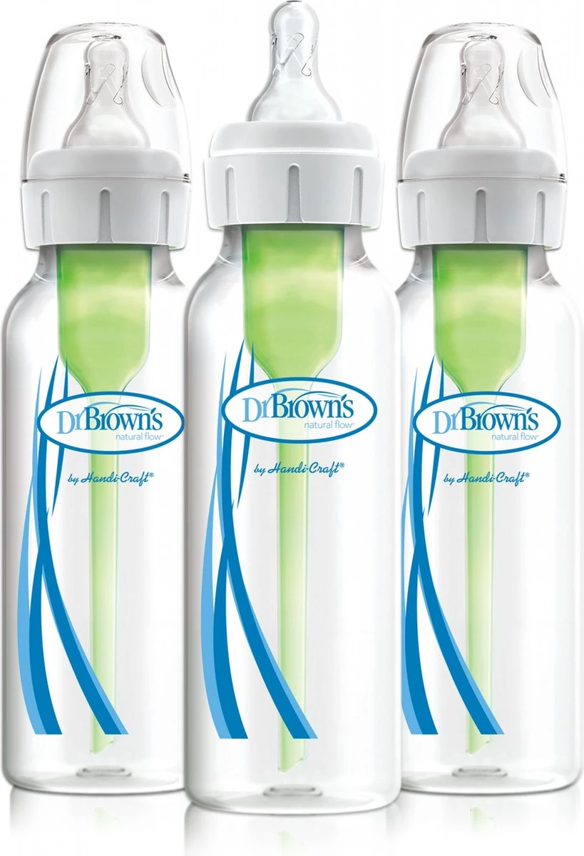 Dr. Brown's Options+ Anti-colic Standaardfles - 250 Ml - 3 Stuks 3 Dr. Brown's Options+ Anti-colic Standaardfles - 250 Ml - 3 Stuks - Afbeelding 3