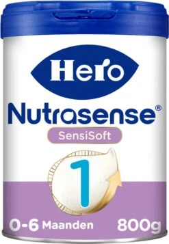 Hero Nutrasense SensiSoft Zuigelingenvoeding 1 - Flesvoeding Van 0 Tot 6 Maanden - 3 X 800 Gram - Met Melkvet - Palmolie Vrij -Pasgeborenen En Jonge Kinderen 831x1200 5