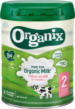 Organix 2 (6+ Maanden) Biologische Opvolgmelk - 3x 700g - Met Melkvet - Zonder Palmolie - Bevat Vitamines C & D - Biologische Flesvoeding - Recyclebare Verpakking -Pasgeborenen En Jonge Kinderen 831x1200 6