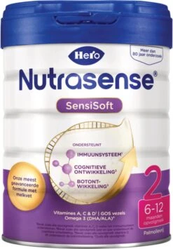 Hero Nutrasense SensiSoft 2 Opvolgmelk 6 Tot 12 Maanden - 3 X 800gram - Met Melkvet - Palmolie Vrij -Pasgeborenen En Jonge Kinderen 834x1200 1