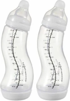 Difrax Baby Fles Small - 250 Ml - 2 Stuks