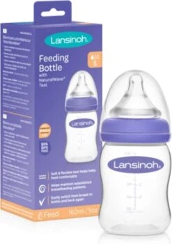 Lansinoh 160 Ml Natural Wave Fles 75860 -Pasgeborenen En Jonge Kinderen 848x1200