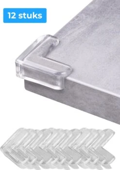 Nuvance - Hoekbeschermer - 12 Stuks - Sterke Stootrand - Hoekbeschermers Voor Tafel - Tafelhoek Beschermers Voor Baby En Kinderen - Transparant