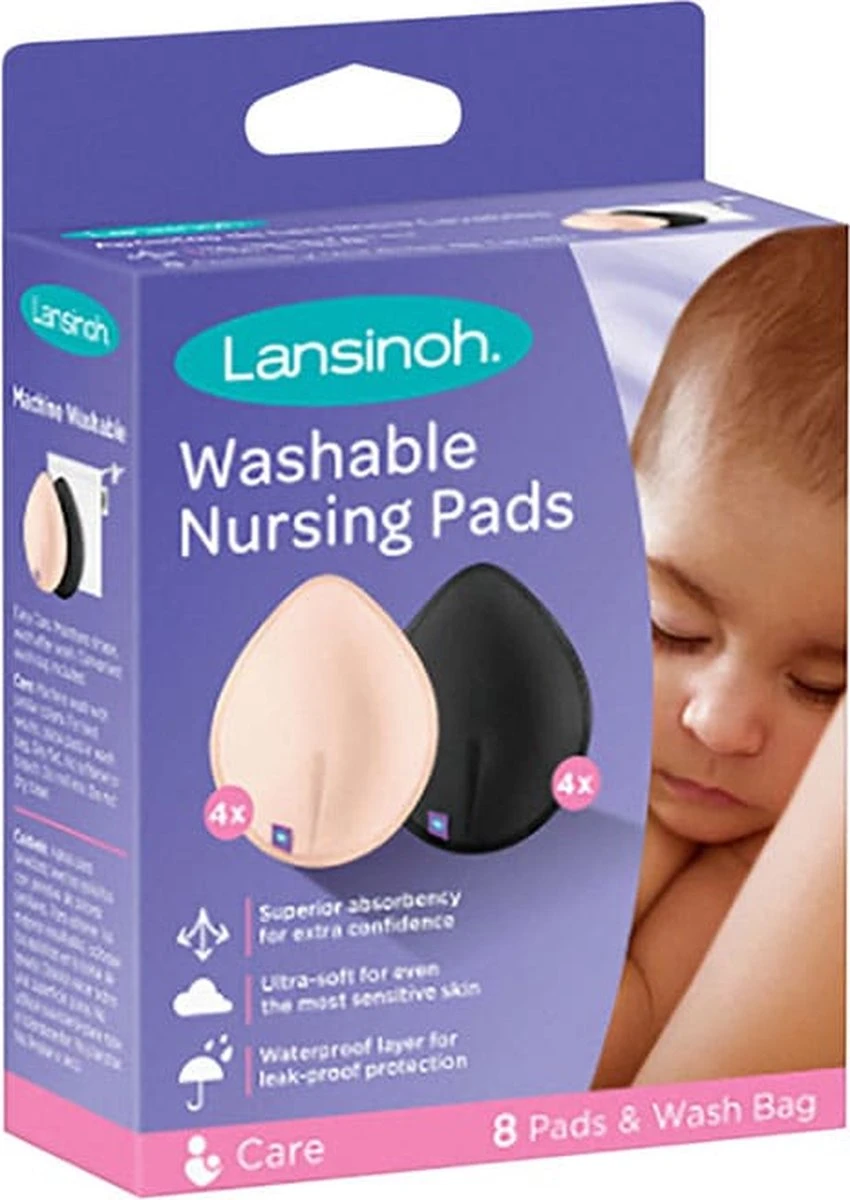 Lansinoh 8 Stuks Wasbare Borstcompressen Incl. Waszakje 20387 1 Lansinoh 8 Stuks Wasbare Borstcompressen Incl. Waszakje 20387