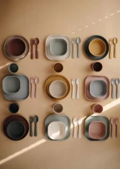 Mushie - Kinderservies Vork & Lepel - Bestek - Mosterd -Pasgeborenen En Jonge Kinderen 851x1200 2