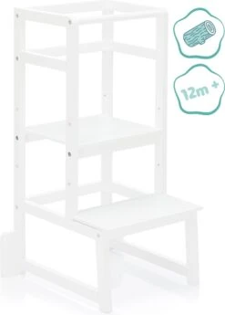 Fillikid Kinder Leertoren - Learning Tower - Wit - Made In EU -Pasgeborenen En Jonge Kinderen 858x1200 4