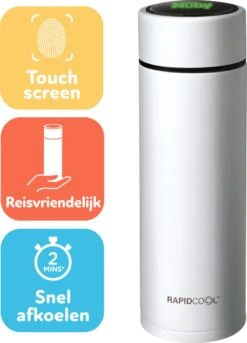 Nûby - RapidCool™ - Maak De Perfecte Flesvoeding Voor Je Baby - Flessenkoeler - Inclusief Melkpoederdispenser En Digitaal Deksel - Wit -Pasgeborenen En Jonge Kinderen 864x1200 1