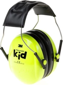 Peltor Kid - Gehoorbescherming Voor Kinderen - SNR 27 DB - Neon Groen -Pasgeborenen En Jonge Kinderen 881x1200