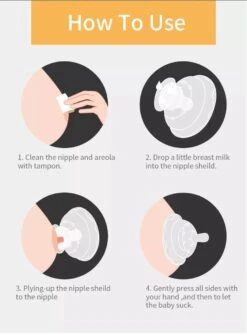 Pure Moms Tepelhoedjes Beschermen Je Tepels En Helpen Het Aanleggen Vergemakkelijken Als Dit Niet Goed Lukt Of Pijnlijk Is - 2 Cm Speen - 2 Stuks - 0-12 Maanden, 1-2 Jaar - BPA Vrij - Beschermend Bakje -Pasgeborenen En Jonge Kinderen 884x1200