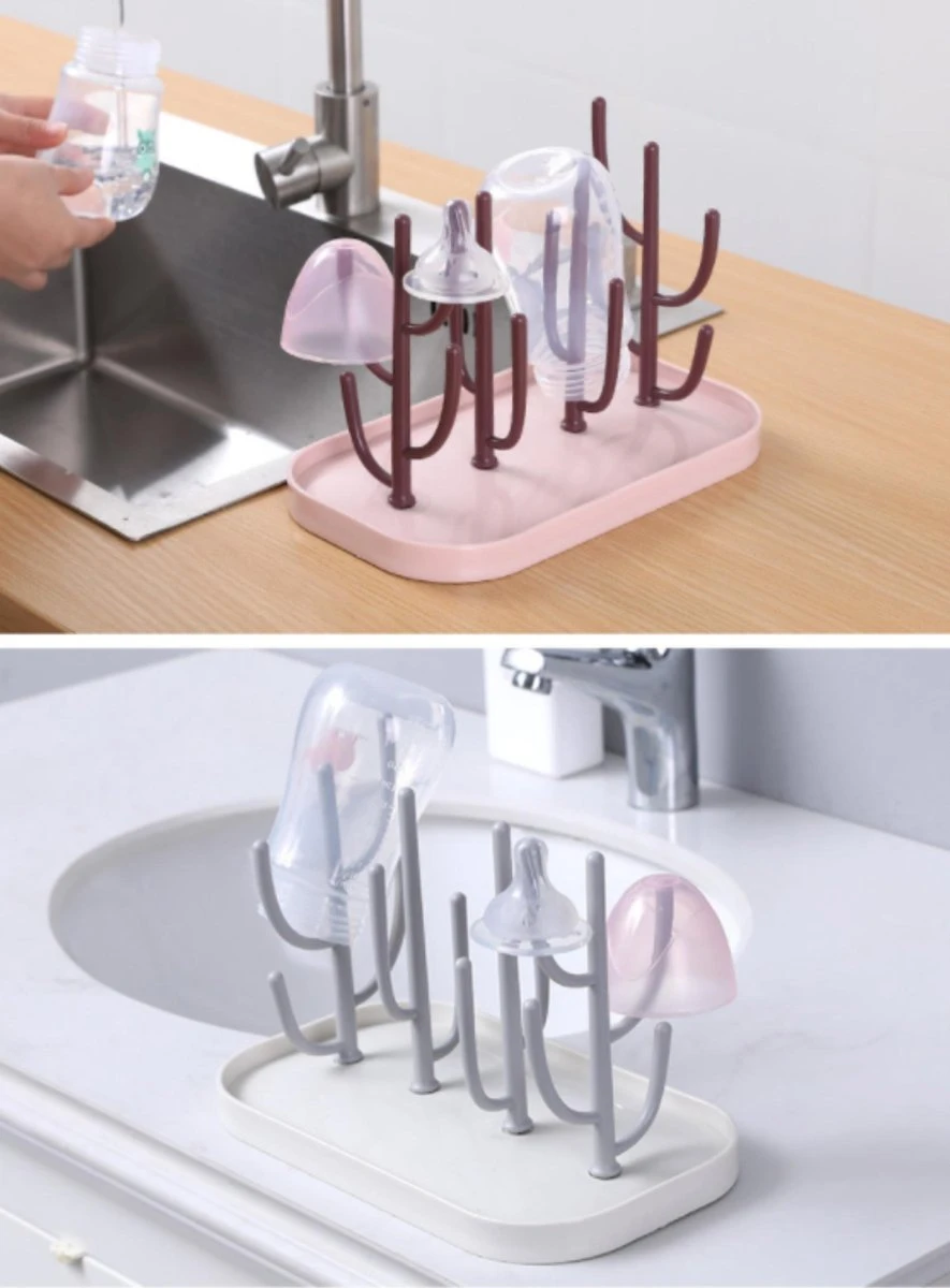 Merkloos Baby Flessen Droogrek - Afdruiprek Met Lekbak - Afwasrek - Baby Flesjes Droogrek - Flessenrek - Kraamcadeau - Baby Cadeau - Roze 2 Merkloos Baby Flessen Droogrek - Afdruiprek Met Lekbak - Afwasrek - Baby Flesjes Droogrek - Flessenrek - Kraamcadeau - Baby Cadeau - Roze - Afbeelding 2