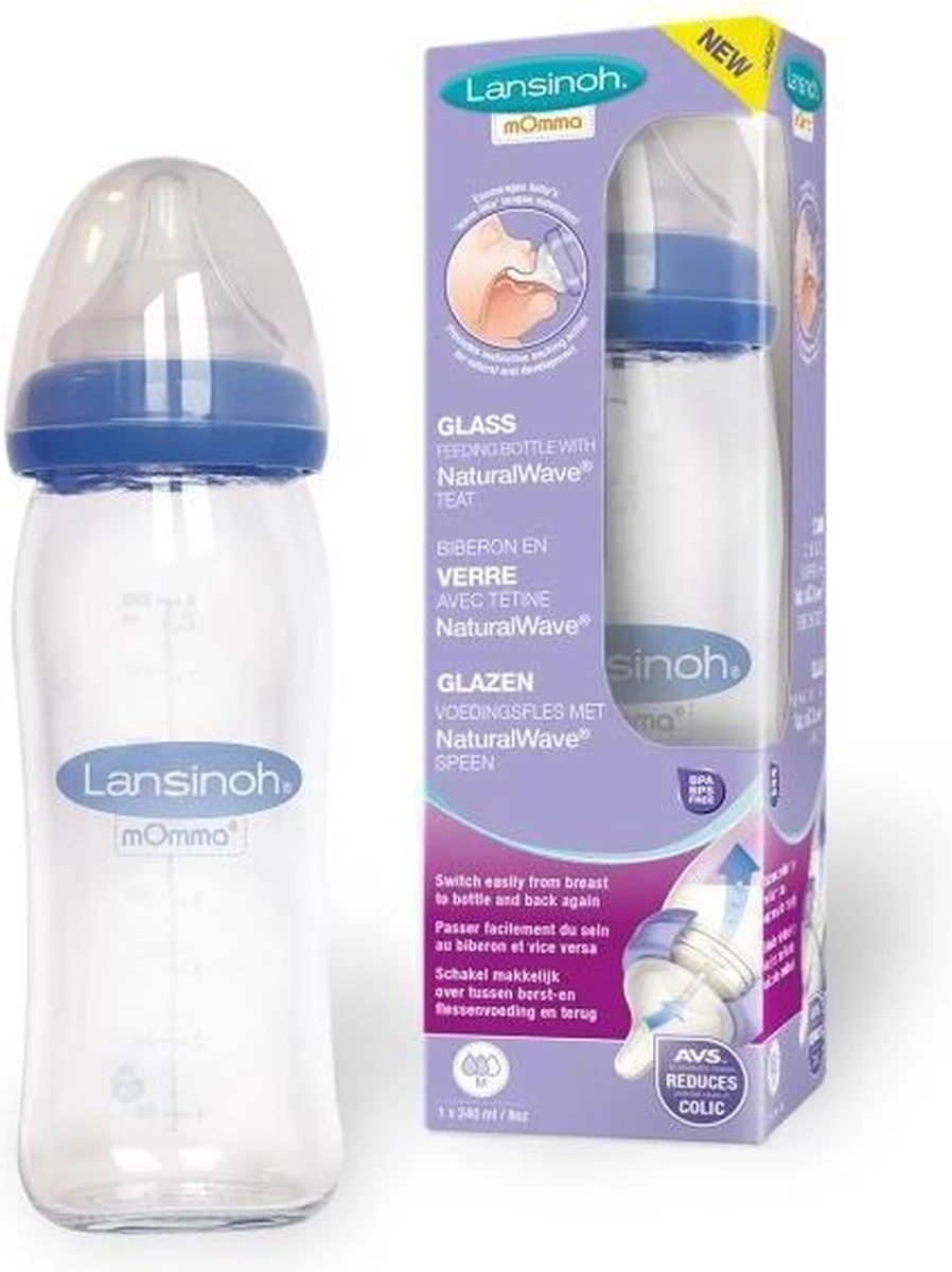 Lansinoh 240 Ml Glazen Fles 77150 2 Lansinoh 240 Ml Glazen Fles 77150 - Afbeelding 2