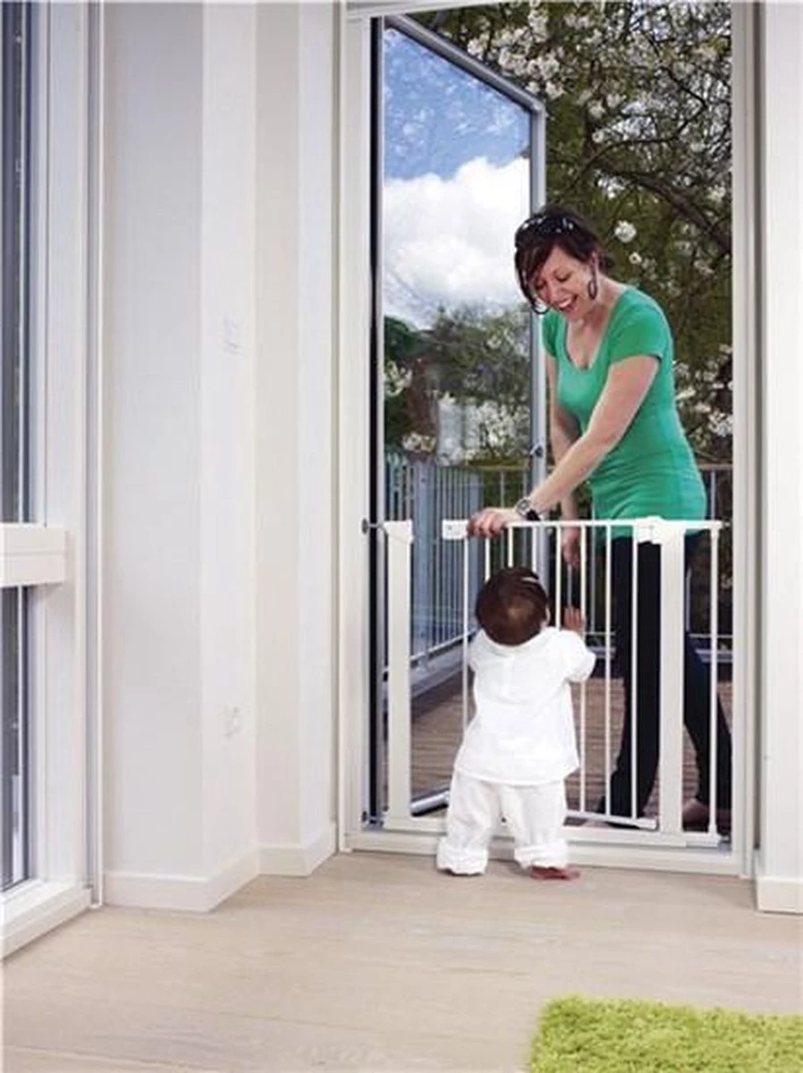 BabyDan Traphekje Deurhekje Klemhekje Primero Metaal Wit Incl Wallcups 139 Tot 158 Cm 4 BabyDan Traphekje Deurhekje Klemhekje Primero Metaal Wit Incl Wallcups 139 Tot 158 Cm - Afbeelding 4