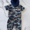 Merkloos Baby Kleding Jongens, Newborn Kleding, Kraamcadeau Jongen, Babysetje Jongens 2 Delig Setje Armyblue Maat 62 T/m Maat 86
