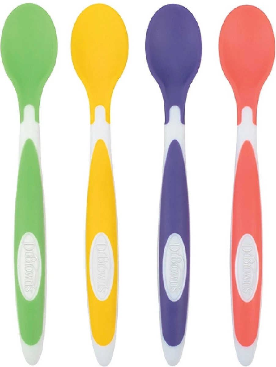 Dr. Brown's Dr Brown's - Soft Tip - Lepeltjes - 4 Stuks - 4+ Maanden 1 Dr. Brown's Dr Brown's - Soft Tip - Lepeltjes - 4 Stuks - 4+ Maanden