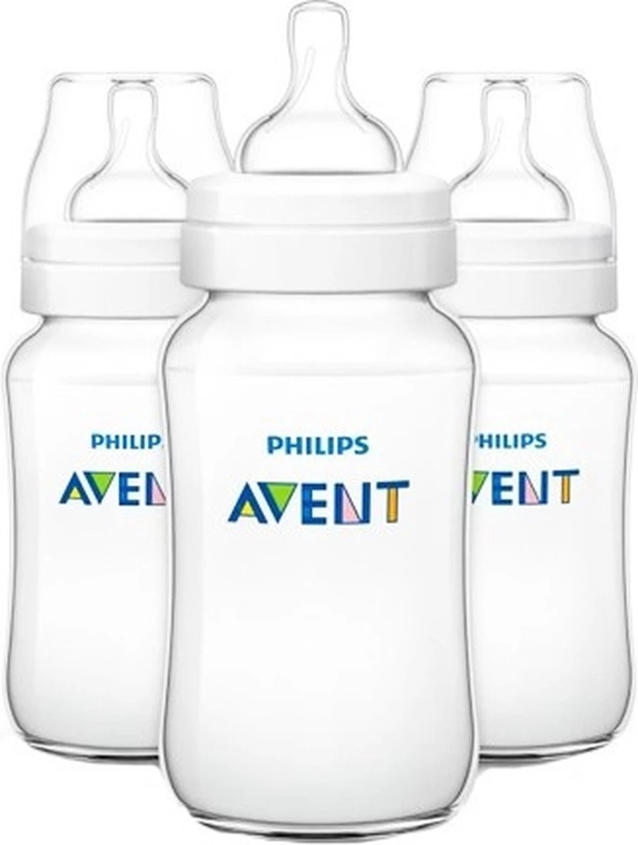Philips Avent - Zuigfles Anti-colic Trio - 330 Ml - 3 Stuks 3 Philips Avent - Zuigfles Anti-colic Trio - 330 Ml - 3 Stuks - Afbeelding 3