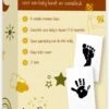 IvyBee 2 Stuks Baby Voetafdruk En Handafdruk Zwart Inktafdruk - Kraamcadeau Babyshower Moederdag - Hand Voet Afdruk