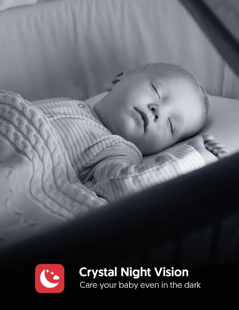 Victure Babyfoon Met Camera En App Wifi - 1080P FHD - Baby Monitor Met Camera - 2.4G Draadloze Beveiligingscamera Voor Binnen - Geschikt Voor Ouderen/baby/huisdieren - Compatibel Met IOS En Android 2 Victure Babyfoon Met Camera En App Wifi - 1080P FHD - Baby Monitor Met Camera - 2.4G Draadloze Beveiligingscamera Voor Binnen - Geschikt Voor Ouderen/baby/huisdieren - Compatibel Met IOS En Android - Afbeelding 2