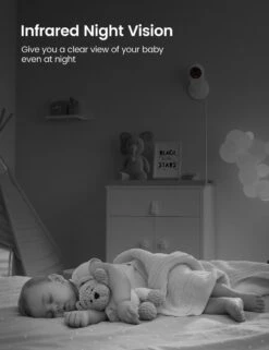 GNCC GC1Pro Babyfoon Met Camera - 3MP Indoor WiFi-camera 2.4G WiFi Voor Kinderen/Huisdieren/Senioren Met Monitor En Geluidsdetectie, Nachtzicht, Tweerichtingsaudio -Pasgeborenen En Jonge Kinderen 923x1200 10