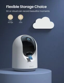 GNCC P1 Babyfoon Met Camera 1080P - Voor Baby's/Huisdieren/Veiligheid - Noodroomzicht - Bewegingsdetectie - Bidirectionele Audio - Sirene - Compatibel Met Alexa & Google Home - SD&Cloud Opslag - Twee Pakjes -Pasgeborenen En Jonge Kinderen 923x1200 16