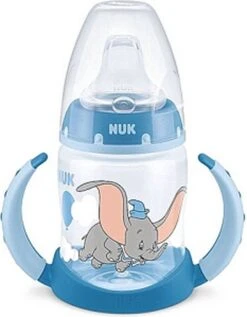 NUK | First Choice | Disney Baby | Disney Dumbo | Fles Om Te Leren Drinken | 150ml | 6-18maanden 6-18 Maanden