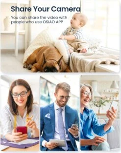 GNCC P1 Babyfoon Met Camera 1080P - Voor Baby's/Huisdieren/Veiligheid - Bidirectionele Audio - Wifi - Super IR Nachtzicht - Bewegingsdetectie - Sirene - Compatibel Met Alexa & Google Home - SD&Cloud Opslag -Pasgeborenen En Jonge Kinderen 945x1200 2