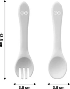 JU&MP Kinderbestek - Baby - 2 Baby Lepels En Vorken - Baby Bestek - BPA-Vrij - Roze -Pasgeborenen En Jonge Kinderen 950x1200 5