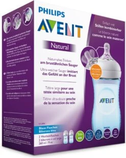 Philips Avent Natural Babyfles - SCF035/27 Babyfles (1m+) Voor Langzame Toevoer - 2x 10 Philips Avent Natural Babyfles - SCF035/27 Babyfles (1m+) Voor Langzame Toevoer - 2x -Pasgeborenen En Jonge Kinderen 957x1200