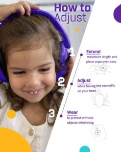 Gehoorbescherming Kind - Gehoorbeschermers Oorkappen Kinderen - 27dB - 3-16 Jaar - Paars - V-Zilla -Pasgeborenen En Jonge Kinderen 960x1200 11