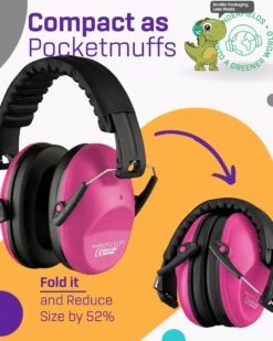 Gehoorbescherming Kind - Gehoorbeschermers Oorkappen Kinderen - 3-16 Jaar - 26dB Rose - V-Star -Pasgeborenen En Jonge Kinderen 960x1200 38