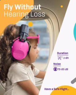 Gehoorbescherming Kind - Gehoorbeschermers Oorkappen Kinderen - 3-16 Jaar - 26dB Rose - V-Star -Pasgeborenen En Jonge Kinderen 960x1200 39