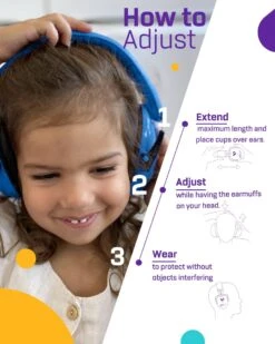 Gehoorbescherming Kind - Gehoorbeschermers Oorkappen Kinderen - 27dB - 3-16 Jaar - Blauw - V-Zilla -Pasgeborenen En Jonge Kinderen 960x1200 42