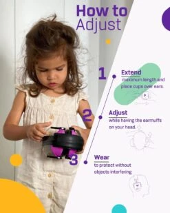 Gehoorbescherming Kind - Gehoorbeschermers Oorkappen Kinderen - 3-16 Jaar - 26dB - Paars - V-Star -Pasgeborenen En Jonge Kinderen 960x1200 50