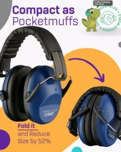 Gehoorbescherming Kind - Gehoorbeschermers Oorkappen Kinderen - 3-16 Jaar - 26dB - Donker Blauw - V-Star -Pasgeborenen En Jonge Kinderen 960x1200 56