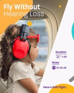 Gehoorbescherming Kind - Gehoorbeschermers Oorkappen Kinderen - 3-16 Jaar - 26dB - Rood - V-Star -Pasgeborenen En Jonge Kinderen 960x1200 8