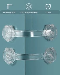 Merkloos Kinderslot Voor Kasten En Lades - Zelfklevend - Baby Veiligheid - Transparant - 6 Stuks -Pasgeborenen En Jonge Kinderen 963x1200 2