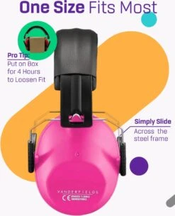 Gehoorbescherming Kind - Gehoorbeschermers Oorkappen Kinderen - 3-16 Jaar - 26dB Rose - V-Star -Pasgeborenen En Jonge Kinderen 972x1200 4