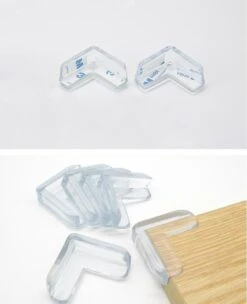 *** Transparant Hoekbeschermers 12 Stuks - Hoekbescherming - Tafelpunt - Veiligheid - Van Heble® *** -Pasgeborenen En Jonge Kinderen 975x1200 3